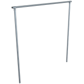 Carpet beater frame | Cross tube 2500 mm | steel tube  48 mm